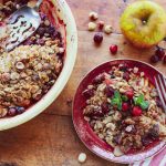 Cranberry Apple Hazelnut Crumble