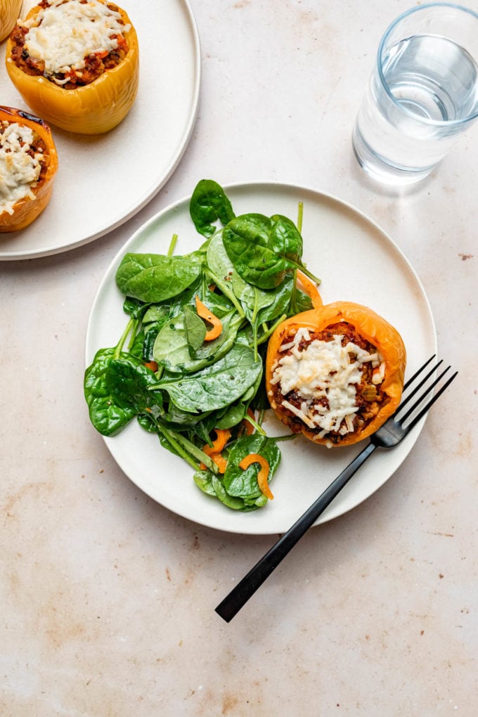Vegan Stuffed Peppers with Beyond Meat