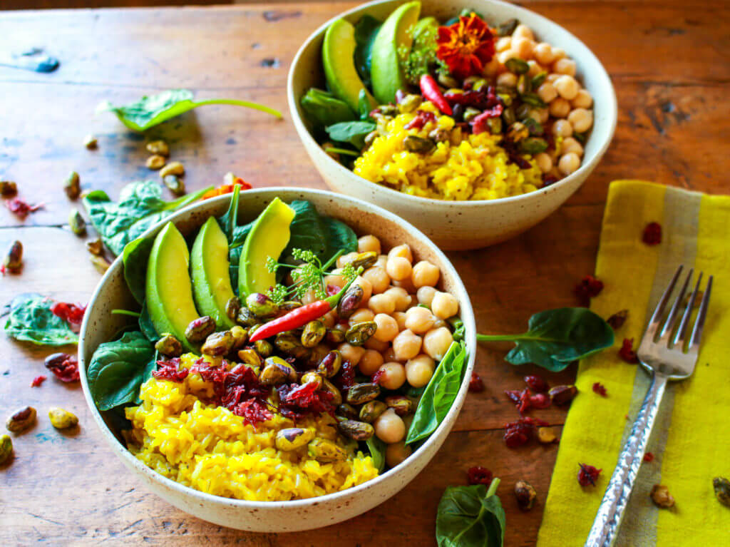 Pistachio Turmeric Rice Power Bowl