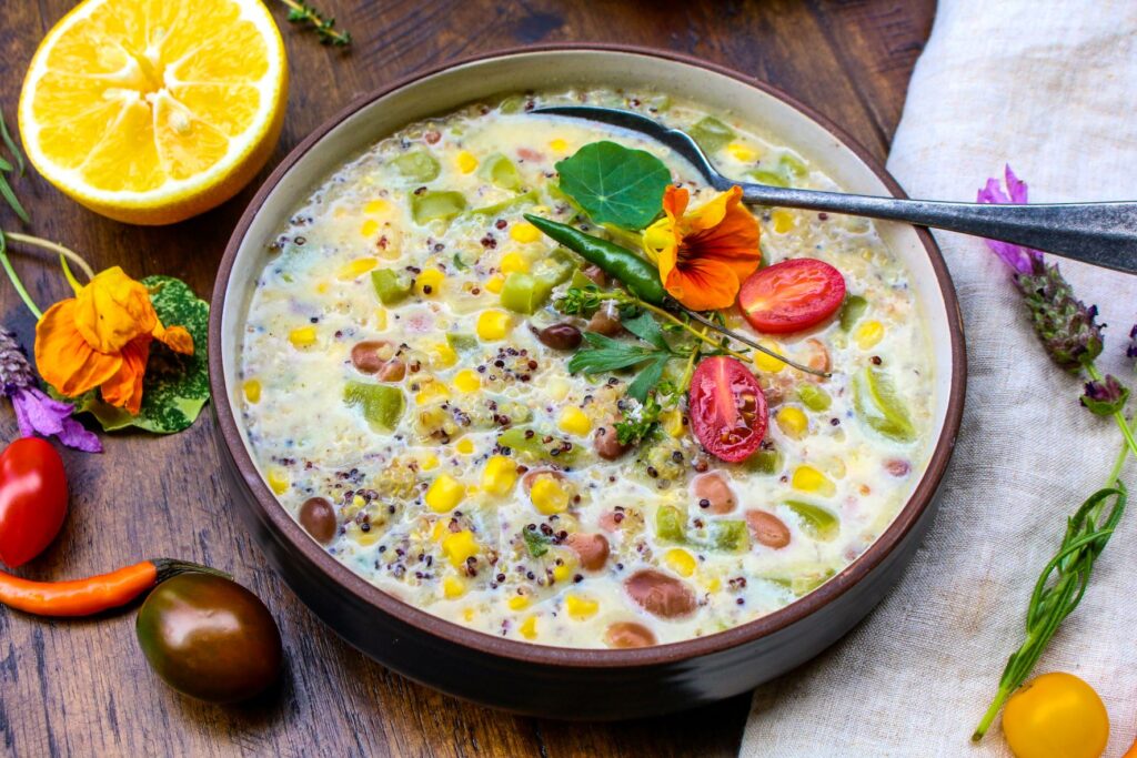 Quinoa Corn Bean Chowder
