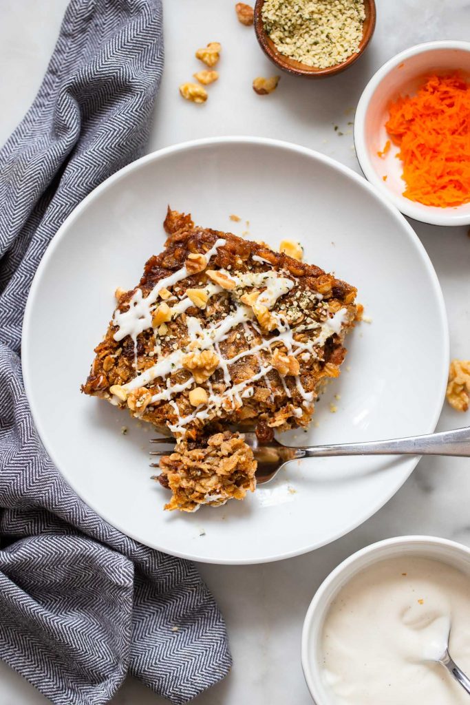Carrot Cake Baked Oatmeal