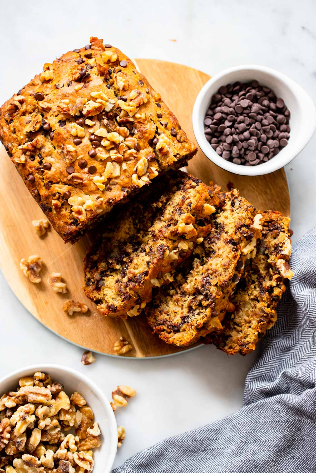 Chocolate Walnut Banana Bread