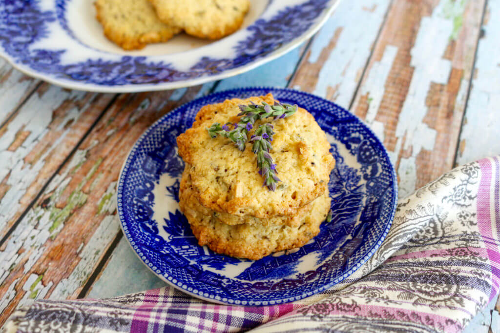 Vegan Lavender Almond Cookies