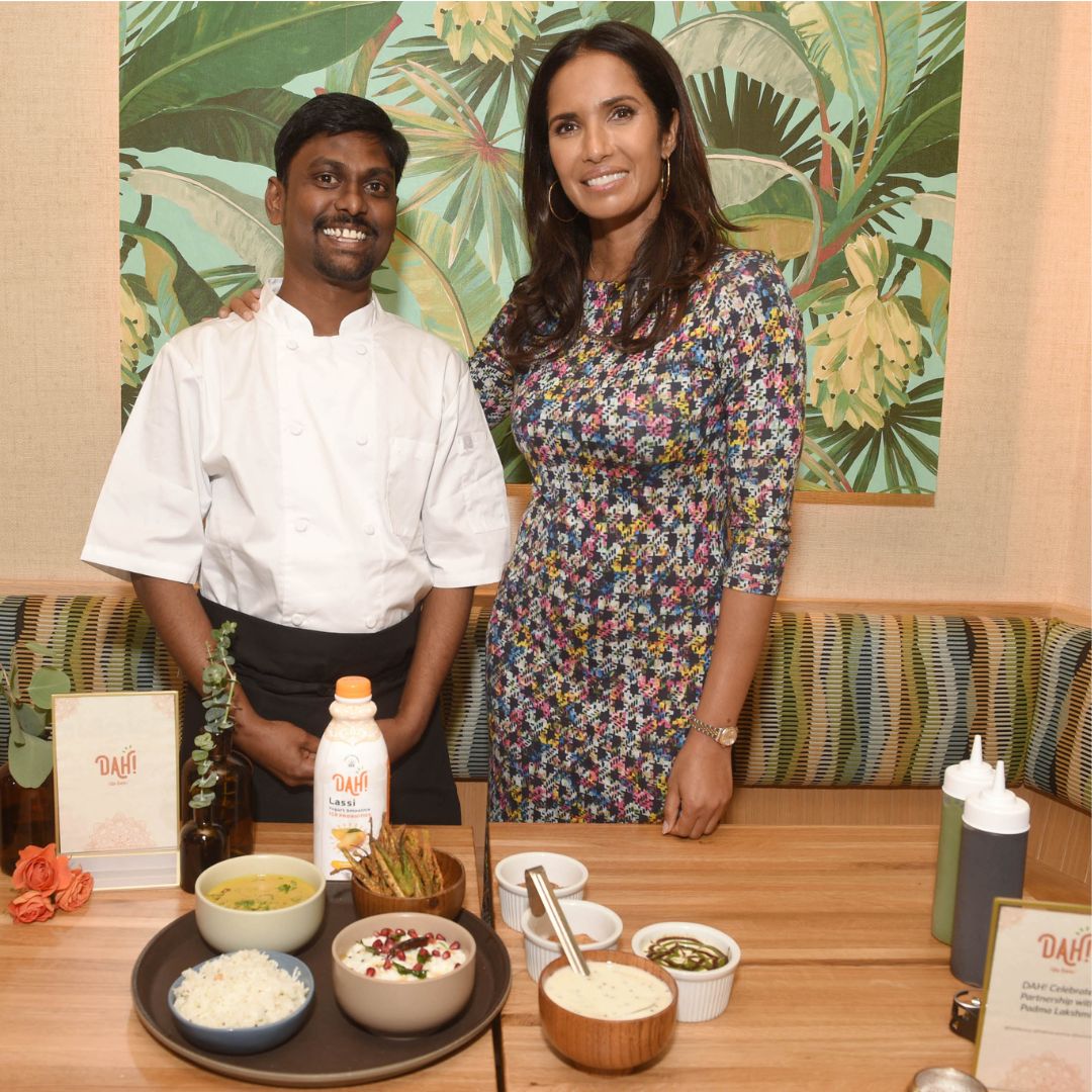 Award-winning Culinary Expert, Producer and Host Padma Lakshmi Hosts Dinner Celebrating Brand Partnership with DAH! India Inspired Yogurt at Semma Southern Indian Cuisine in New York City