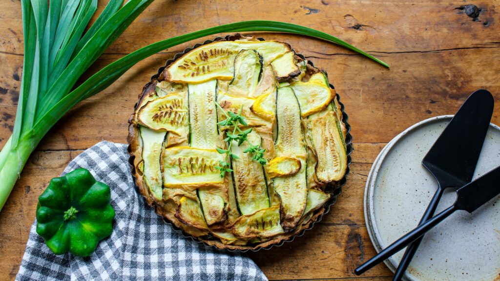 Summer Squash Lattice Tart