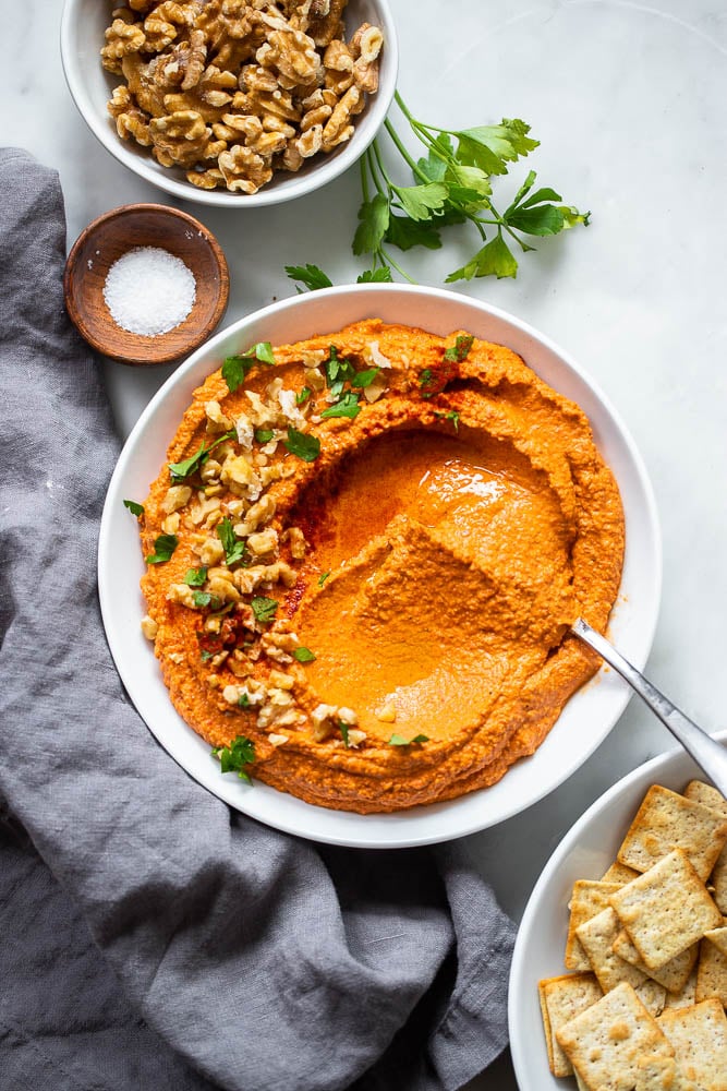 Simple Roasted Red Pepper Dip