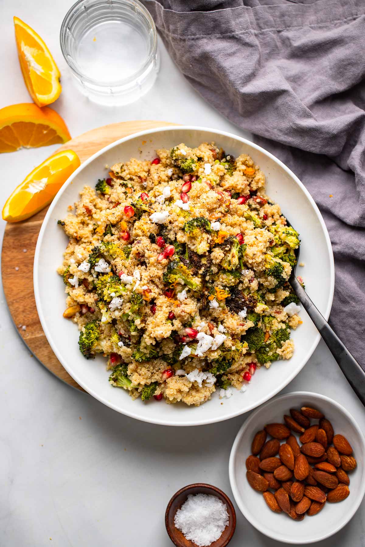 Roasted Broccoli Quinoa Salad