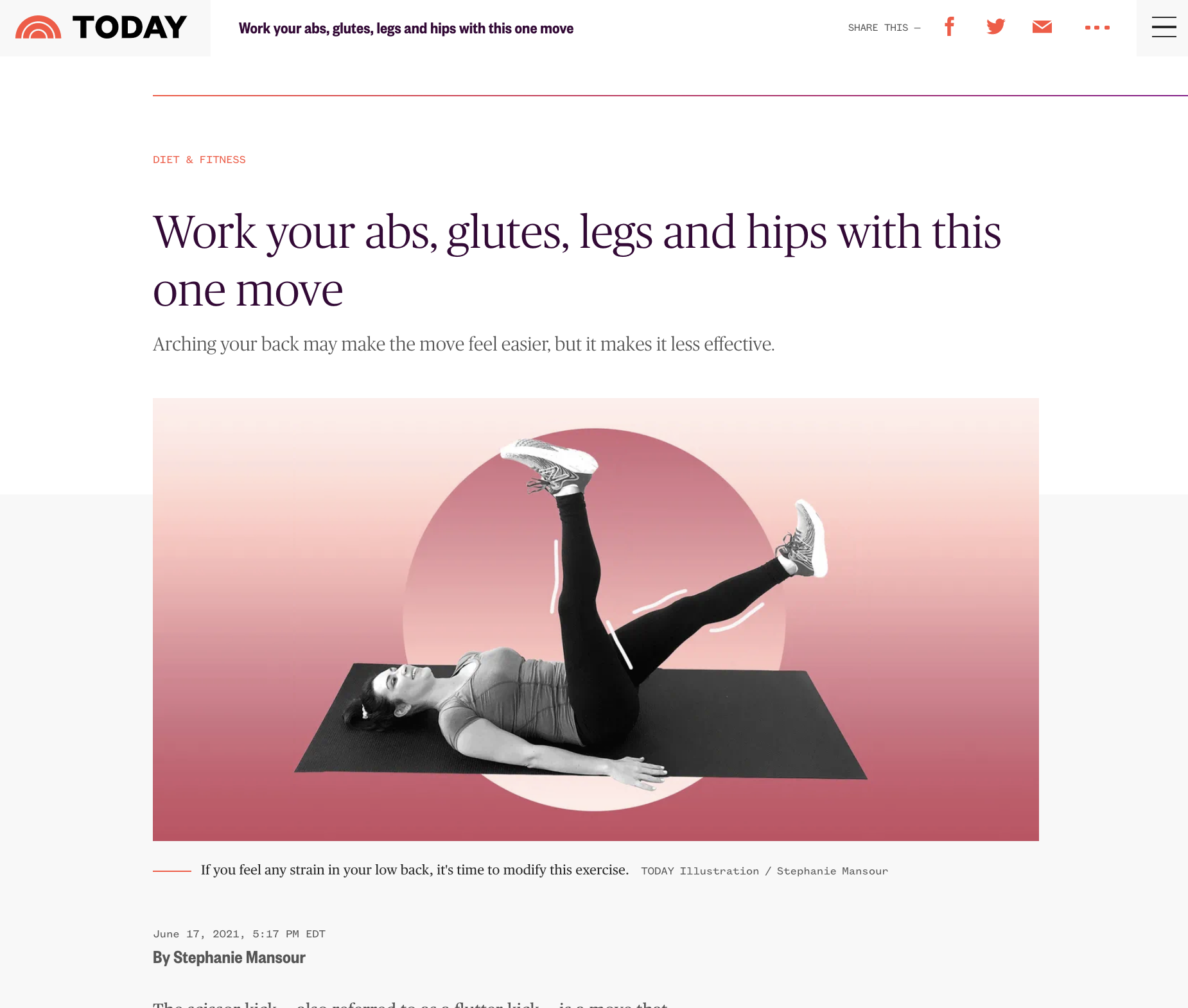 TODAY SHOW: Work your abs, glutes, legs and hips with this one move