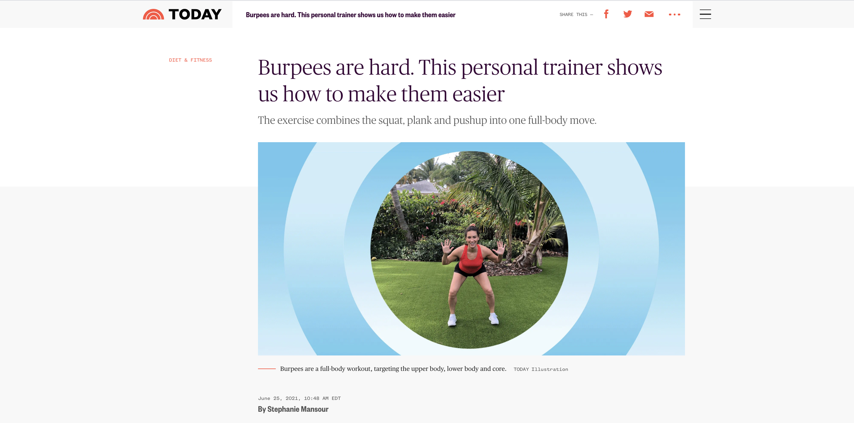 Today Show: How to do Burpees