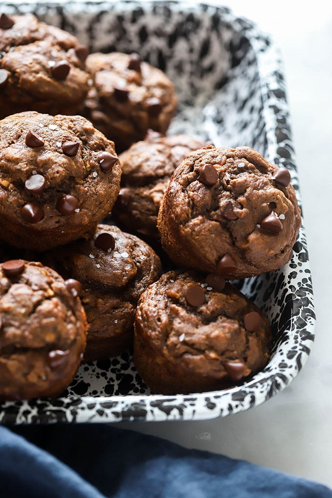 Double Chocolate Banana Muffins