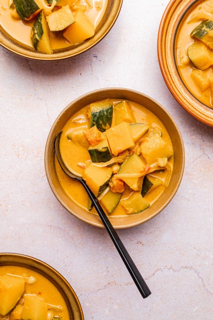 Creamy Kabocha Squash Curry with Chickpeas