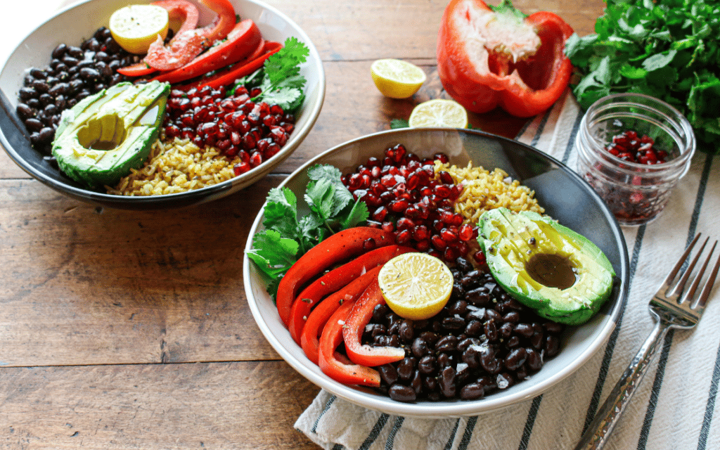 Black Beans and Rice Vegan Bowl