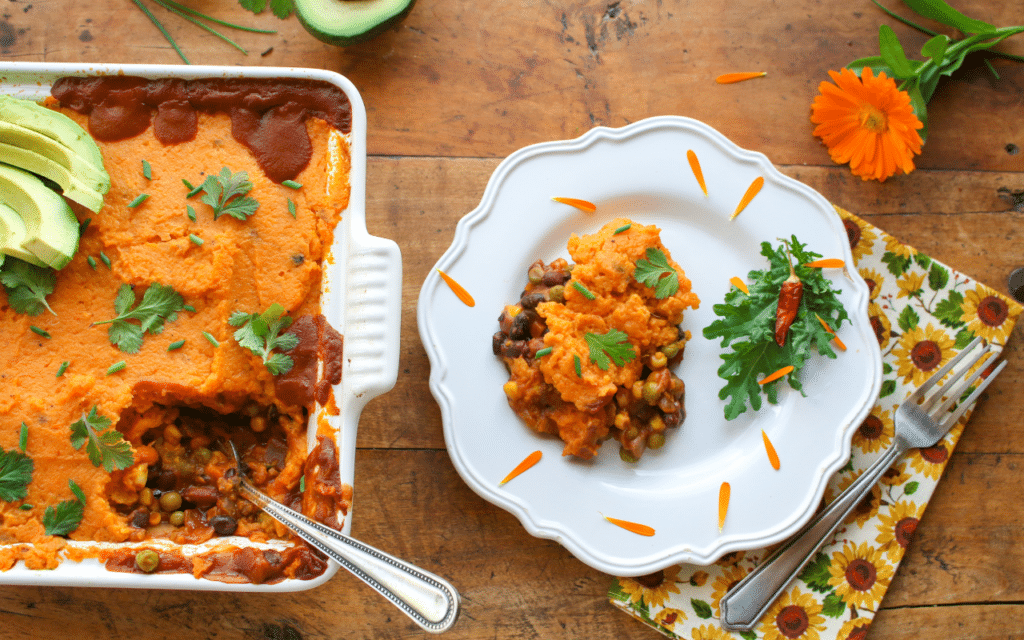 Southwest Sweet Potato Shepherd’s Pie