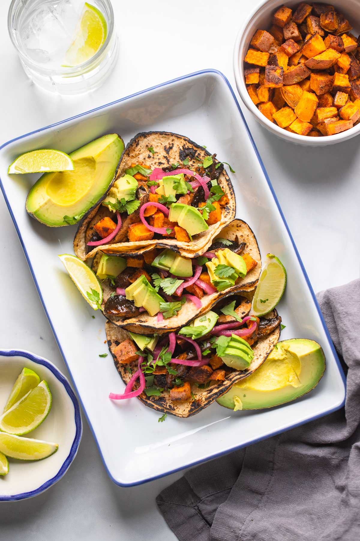 Mushroom and Sweet Potato Tacos