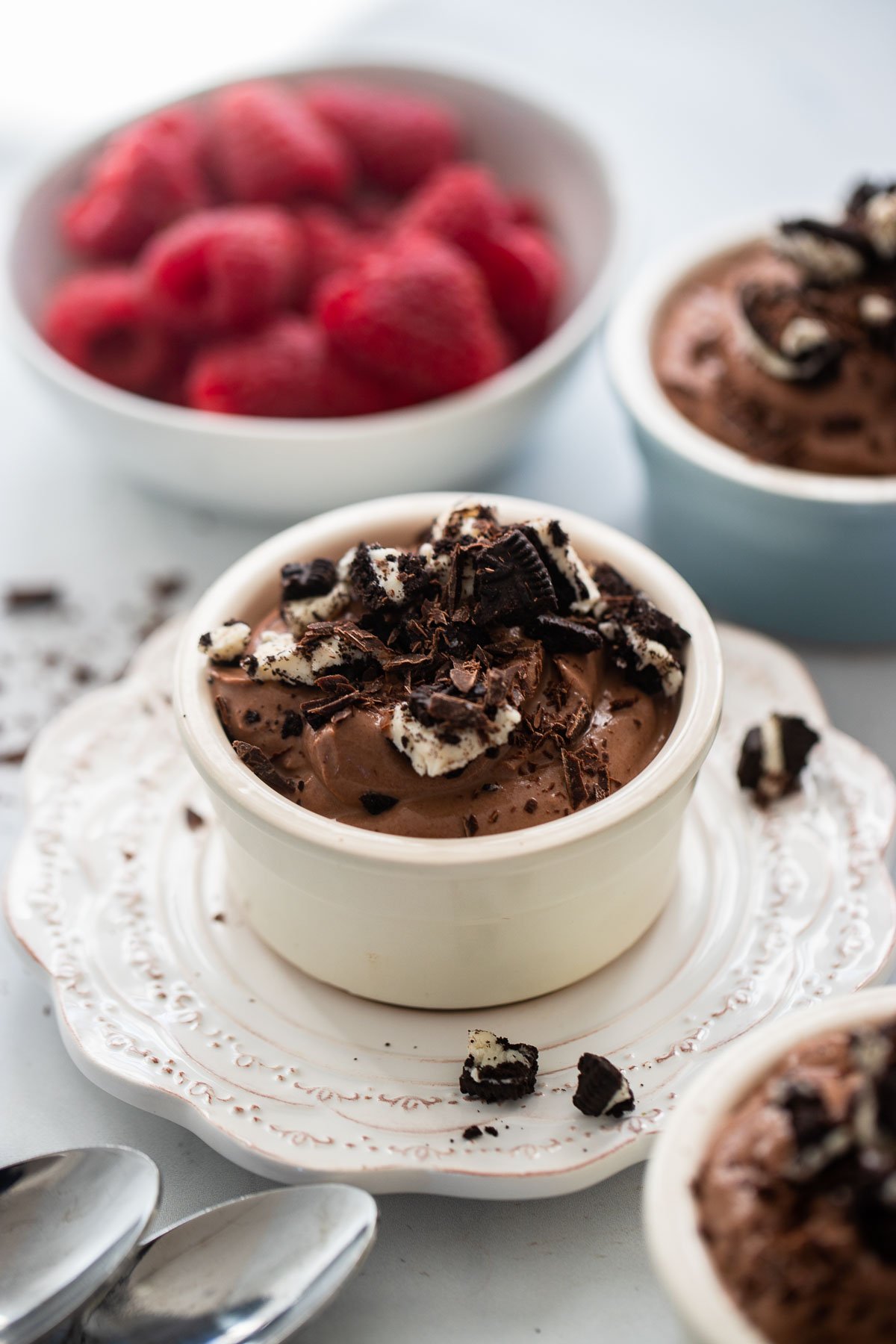 Chocolate Tofu Mousse (4 Ingredients!)