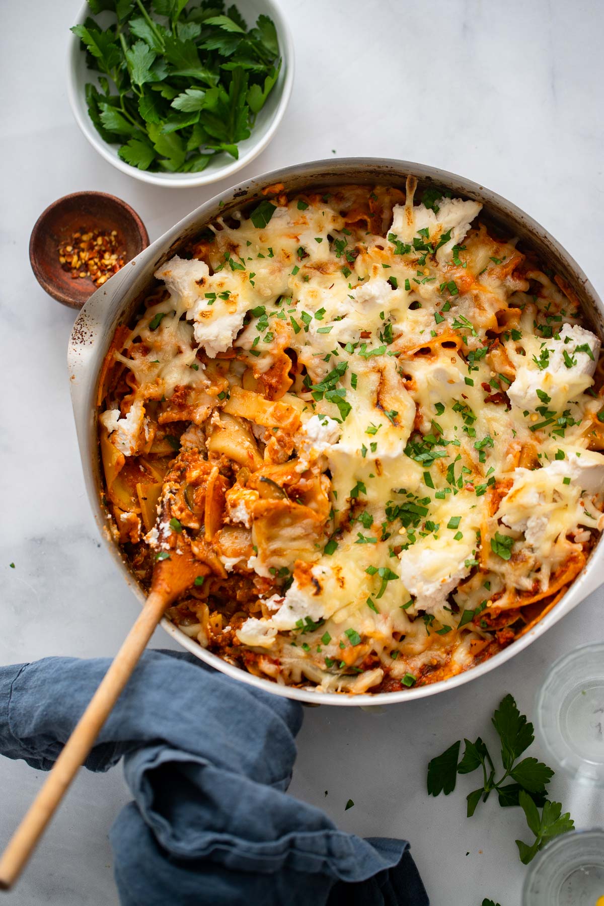 Easy Vegan Skillet Lasagna