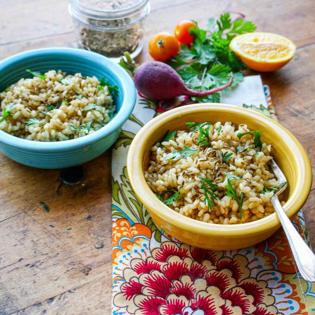 Easy Brown Rice with Cumin
