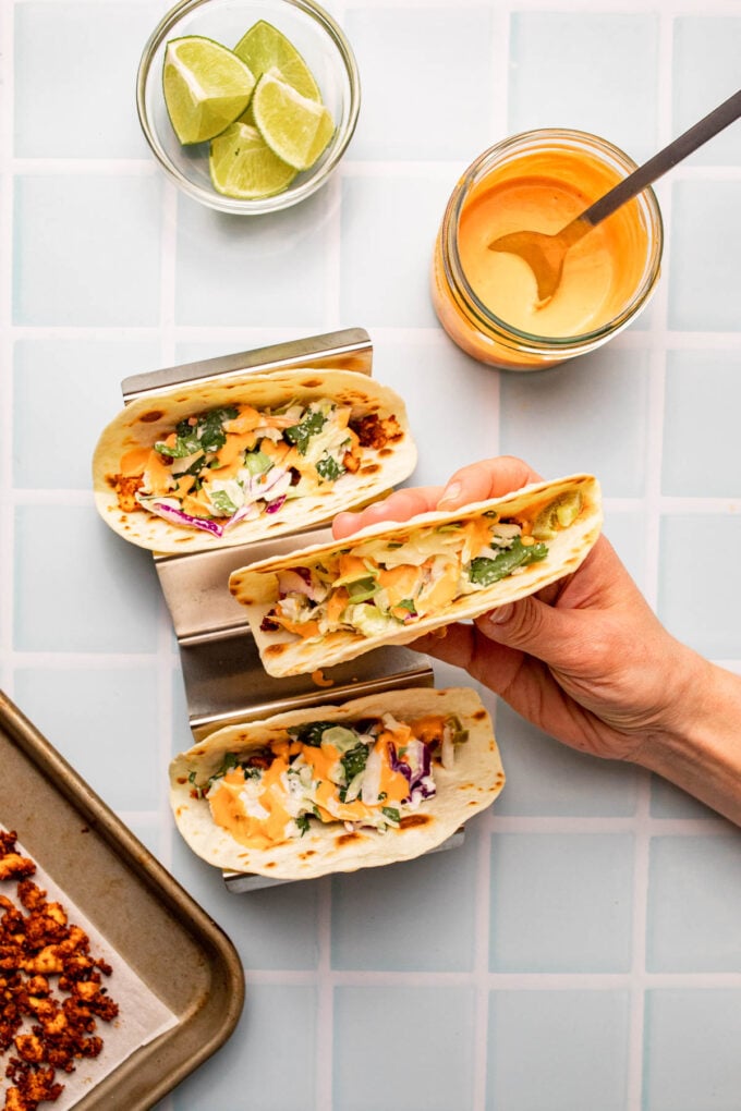 30 Minute Crumbled Tofu Vegan Tacos