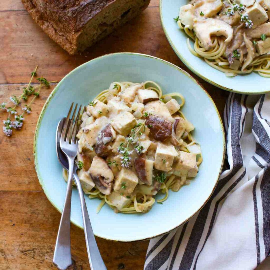 Vegan Mushroom Stroganoff