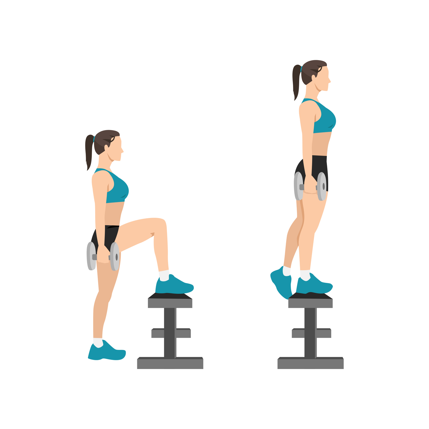 Reshape Your Hips and Thighs With Step-Ups