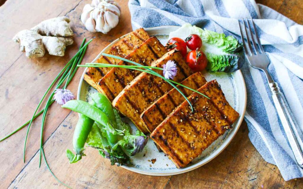 Spicy Sesame Grilled Tofu