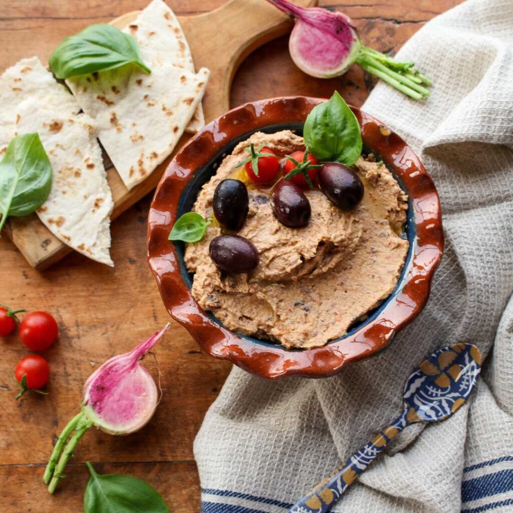 Olive Sun-Dried Tomato Hummus