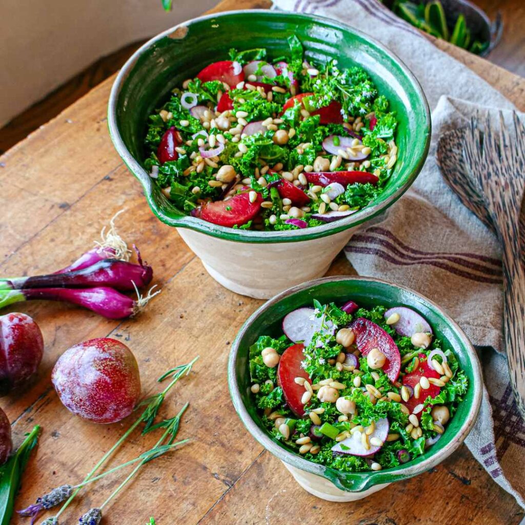 Red Plum Wheat Berry Salad