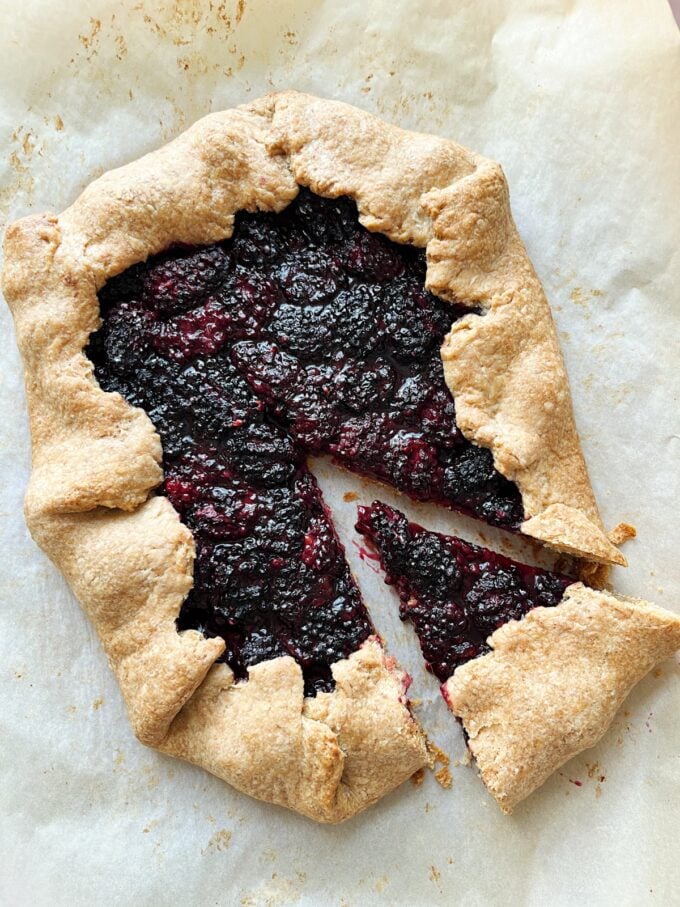 Crisp-baked Blackberry Galette