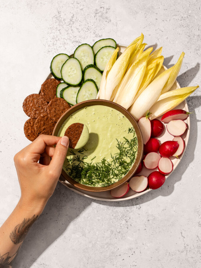 5 Minute Vegan Dill Dip with Cashew Cream