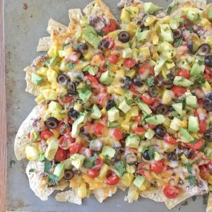 “Rise and Shine” Summer Squash Nachos