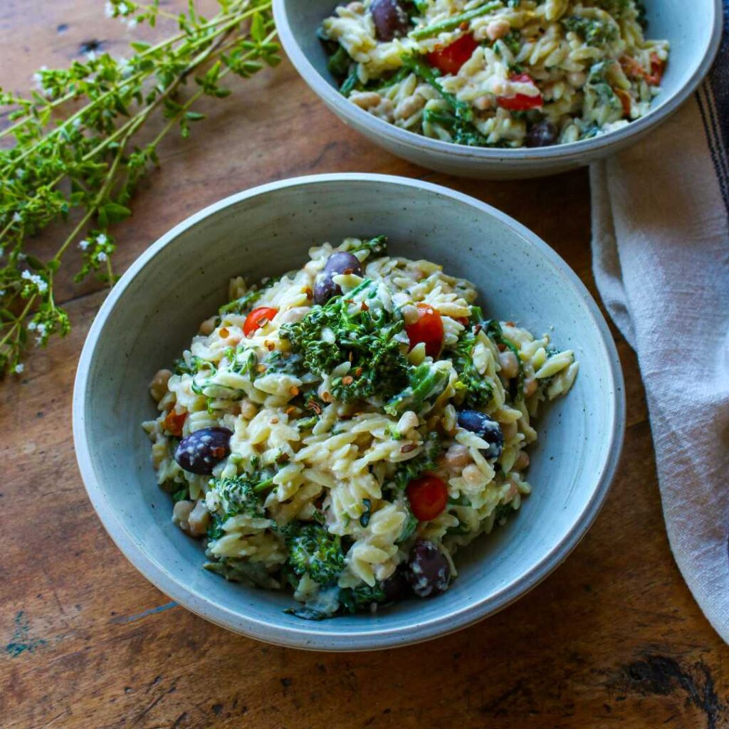 Creamy Orzo with Broccoli