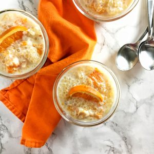 Slow Cooker Orange Tapioca Pudding