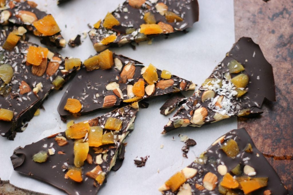 Dark Chocolate Bark with Almonds
