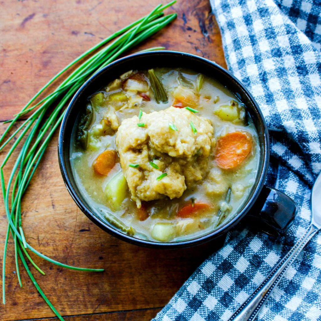 Vegan Chicken and Dumplings