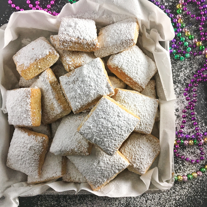 Baked Beignets for Mardi Gras