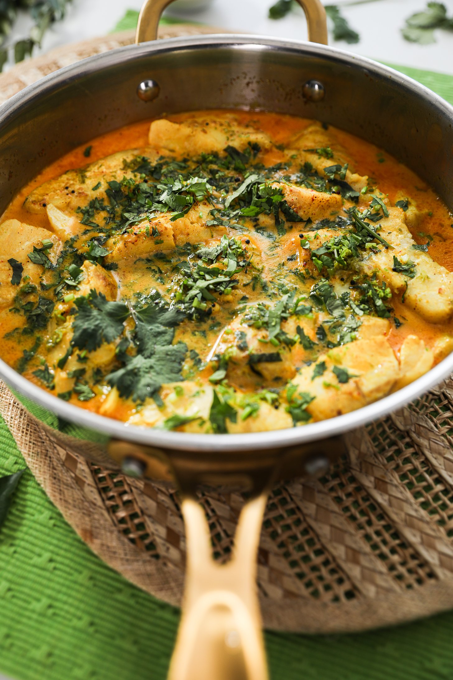 Quick Skillet Cod Curry With Coconut Milk
