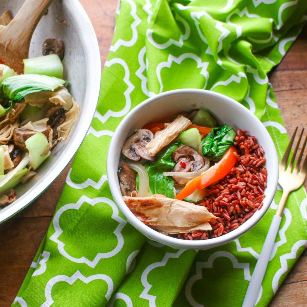 Bean Curd with Baby Bok Choy