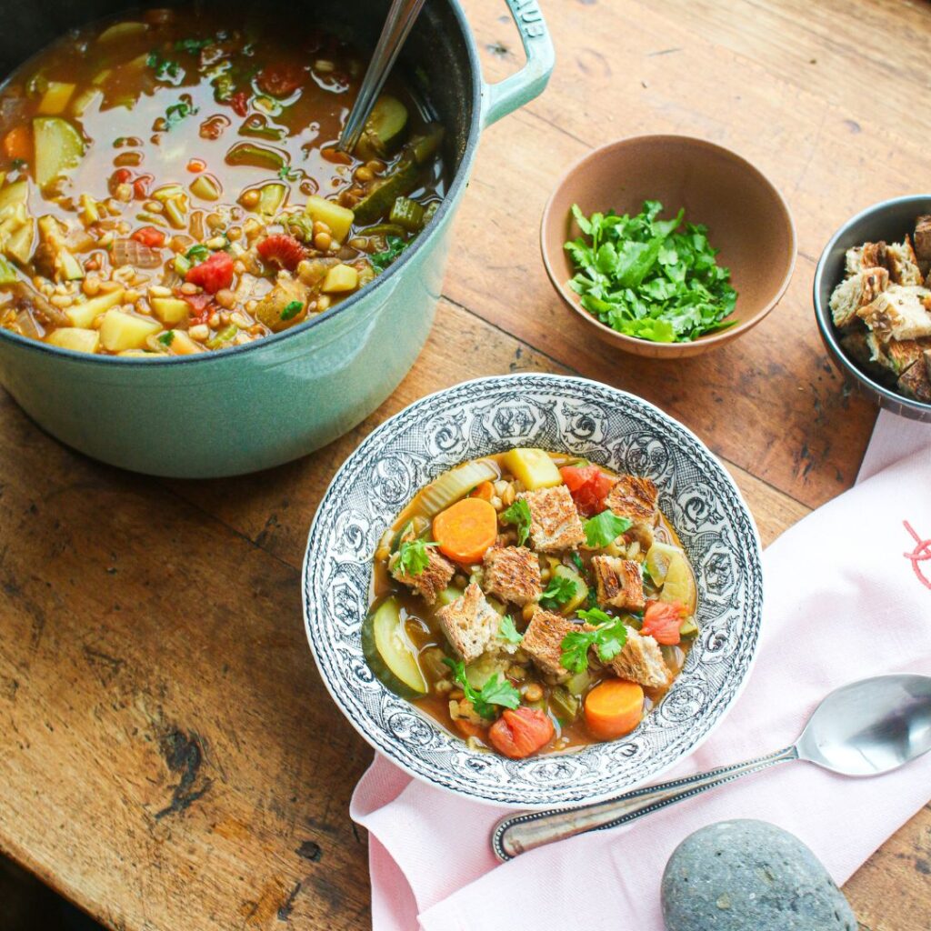 Barley Vegetable Stone Soup