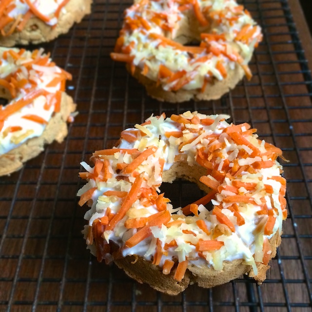 Carrot Coconut Baked Donuts