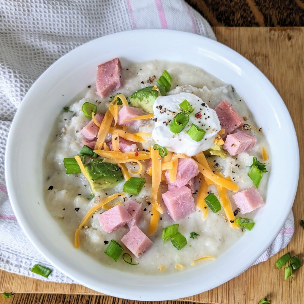 Healthy Loaded Baked Potato Soup