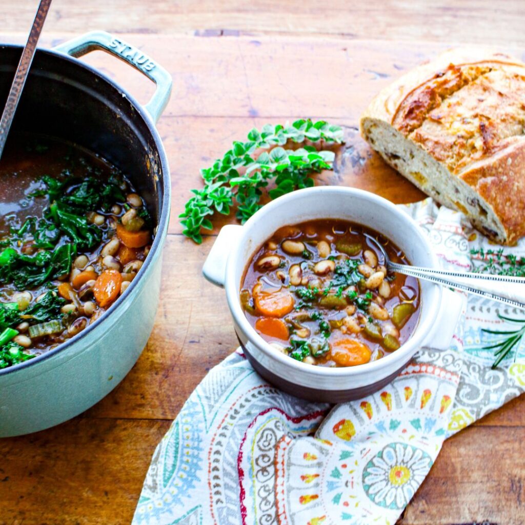 Mediterranean Heirloom Bean Soup