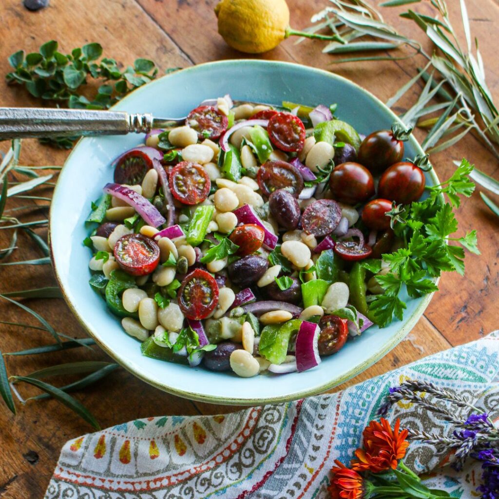 Greek Butter Bean Salad