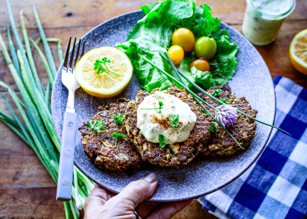 Vegan Crab Cakes with Tartar Sauce