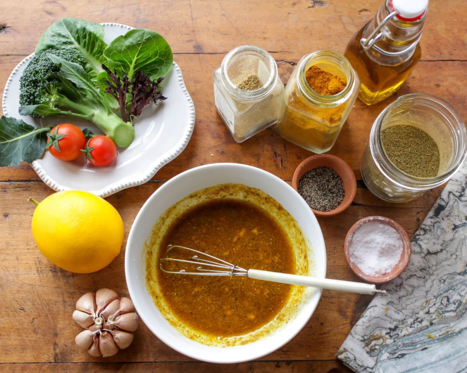Curry Lemon Vinaigrette – Sharon Palmer, The Plant Powered Dietitian