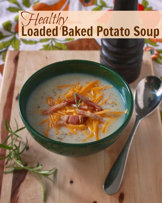 Healthy Loaded Baked Potato Soup | Evesfit