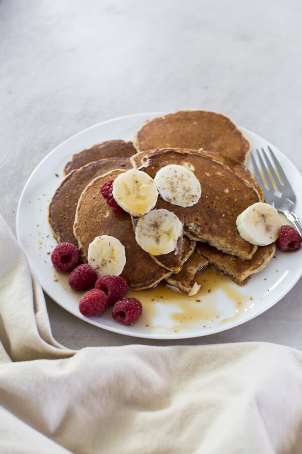 Whole Wheat Pancakes | Love & Zest