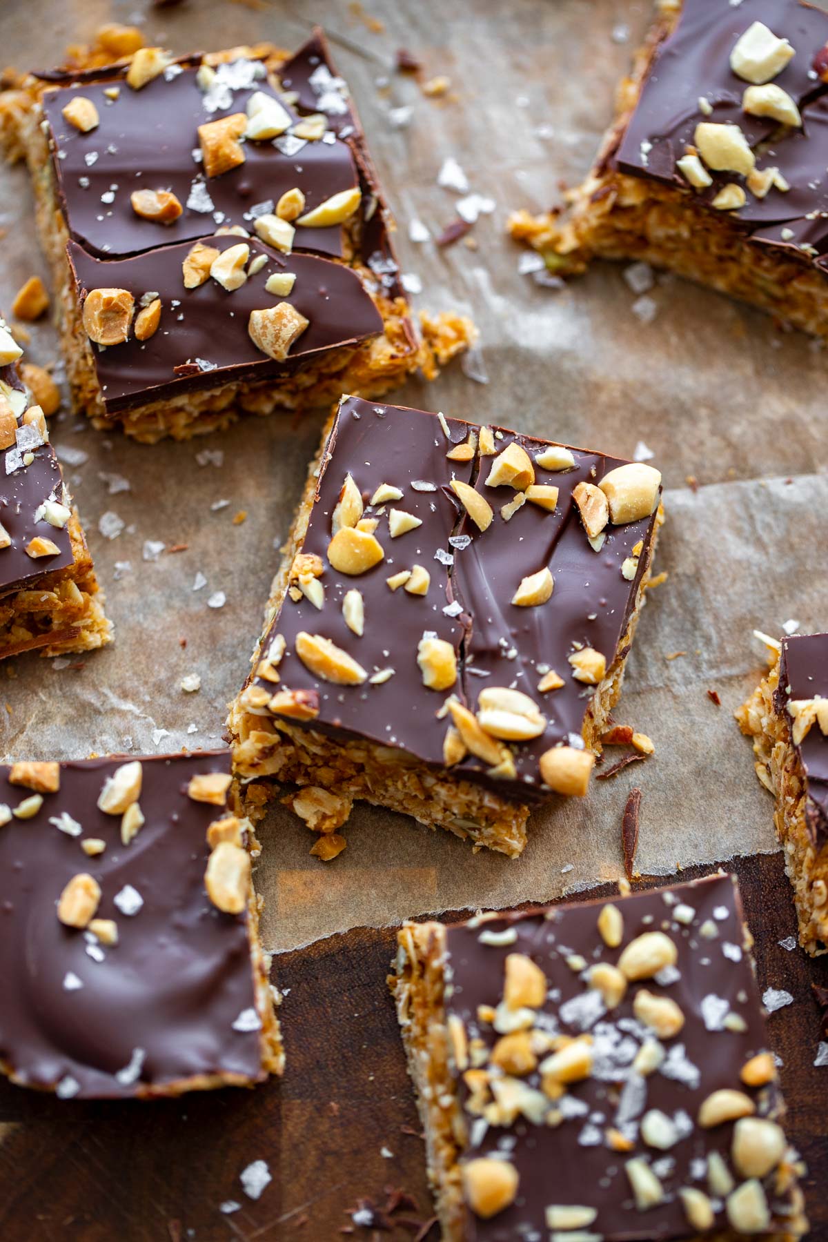 No Bake Peanut Butter Oatmeal Bars