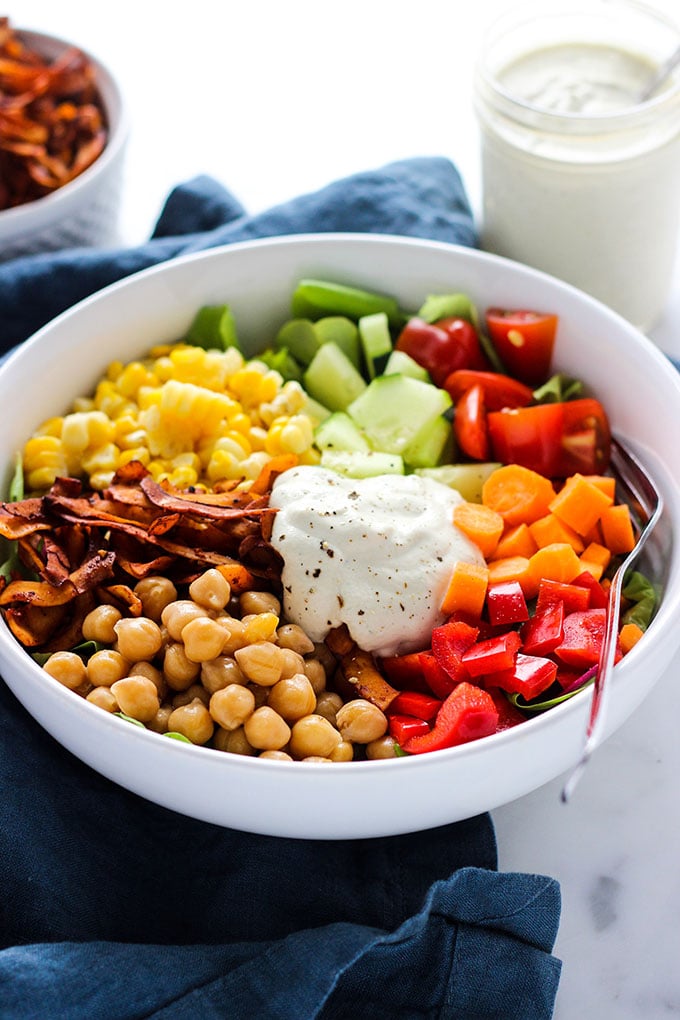 Vegan Cobb Salad | Dietitian Debbie Dishes