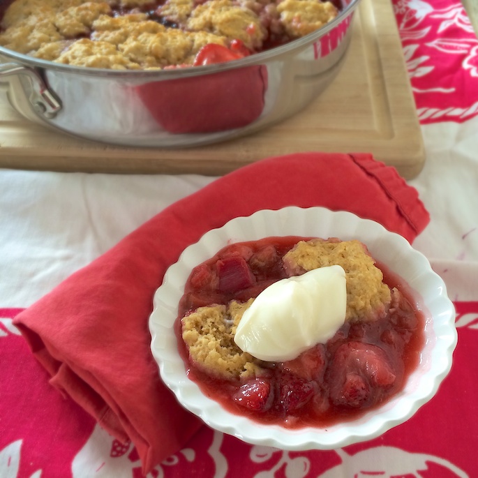 Strawberry Rhubarb Slump