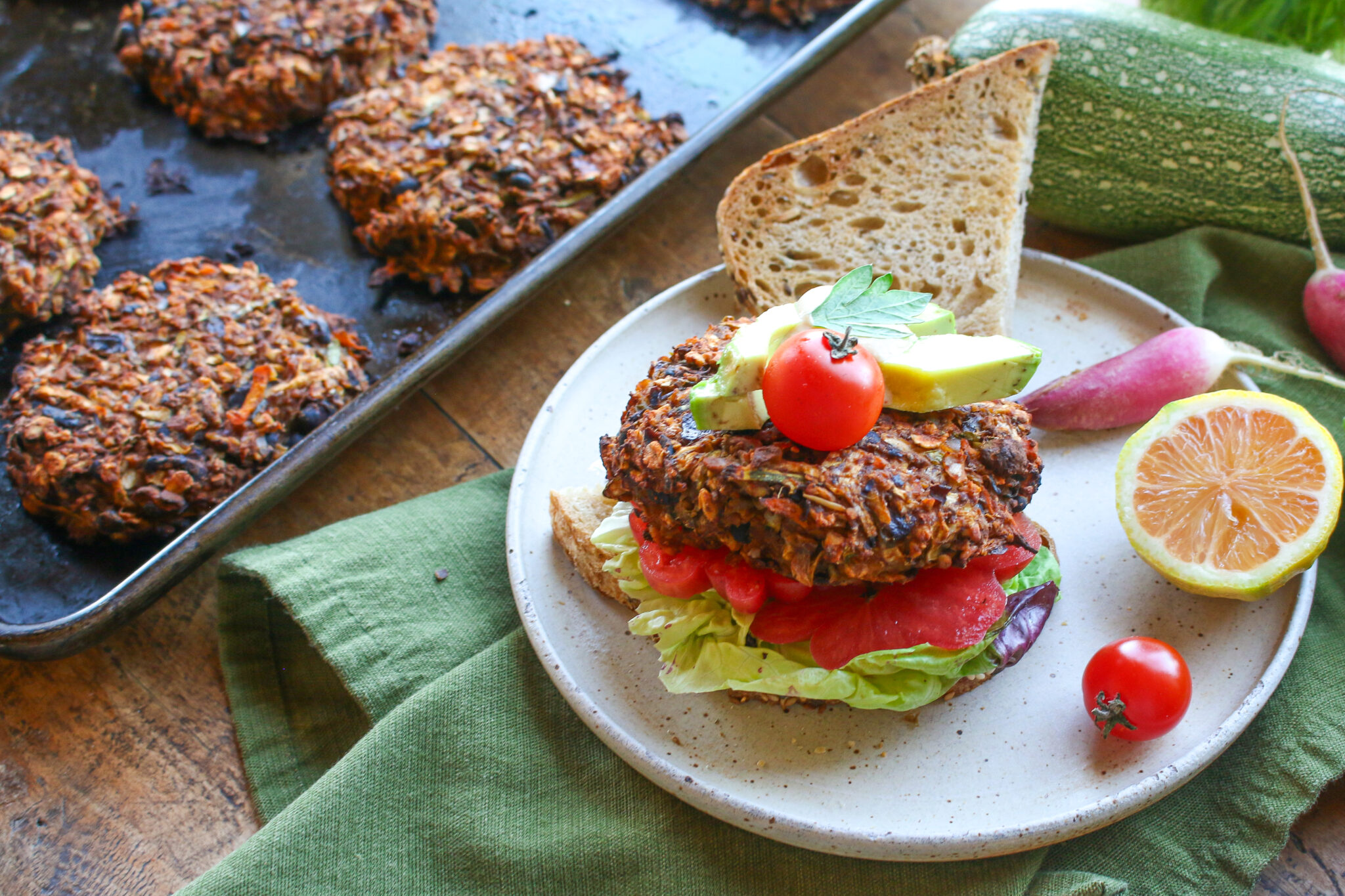 Baked Zucchini Patties – Sharon Palmer, The Plant Powered Dietitian